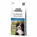 Four Friends Junior Large Breed gluteenivaba kuivtoit noortele suurte t&otilde;ugude koertele kanaga, 12 kg