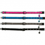 Trixie Cat collar rhinestone gems, velvet, sametine kaelarihm kassidele kristallidega