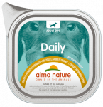 Almo Nature Daily Dog Kana m&auml;rgtoit singi ja juustuga t&auml;iskasvanud koertele, 100 g
