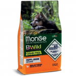 Monge BWild GF Puppy & Junior teraviljavaba kuivtoit kutsikatele pardiliha ja kartuliga, 2.5 kg