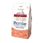 Monge Mini Adult Salmon And Rice kuivtoit v&auml;ikestele t&auml;iskasvanud koertele, 0,8 kg