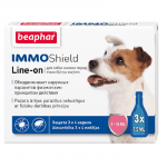 Beaphar Immo Shield Line On Dog tilgad kirpude ja puukide vastu v&auml;ikestele koertele, 3x1.5 ml