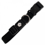 Active Dog Collar Premium L must neilonist kaelarihm suurtele koertele, 2,5x45-68 cm