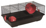 Plaček Sa Viktor Red cage for dwarf hamsters and small rodents, 50.5x28x21 cm, black/red