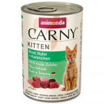 Animonda Carny Kitten veiseliha, kana ja k&uuml;&uuml;likukonservid kassipoegadele, 400 g