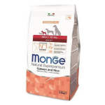 Monge Mini Adult Salmon and Rice kuivtoit v&auml;ikestele t&auml;iskasvanud koertele, 2,5 kg