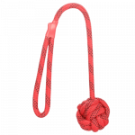 Flamingo DT Vokas k&ouml;is s&otilde;lmega, ujuv m&auml;nguasi koertele, punane-must, 49 cm