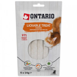 Ontario Lickable Treats Kana kreemjas maius kassidele, 5 x 14 g