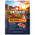 Ontario Puppy Medium Lamb & Brown Rice kuivtoit keskmist t&otilde;ugu kutsikatele ja juunioridele, 2,25 kg