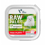 Raw Paleo P&acirc;t&eacute; Beef Mini Puppy pasteet v&auml;ikeste t&otilde;ugude kutsikatele veiselihaga, 150 g