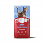 Carnilove Active Cat Salmon & Turkey kuivtoit t&auml;iskasvanud kassidele l&otilde;he ja kalkuniga, 6 kg