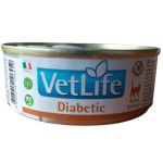 Farmina Vet Life Cat Diabetic veterinaarne dieet kassidele diabeedi korral, konservid, 85 g