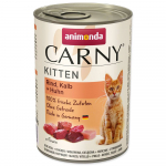Animonda Carny Kitten kana, vasikaliha ja kalkuniliha konservid kassipoegadele, 400 g
