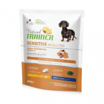Natural Trainer Sensitive No Gluten Adult Mini Salmon gluteenivaba kuivtoit v&auml;ikestele tundlikele t&auml;iskasvanud koertele, 800 g