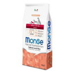 Monge Mini Adult Salmon And Rice kuivtoit v&auml;ikestele t&auml;iskasvanud koertele, 7,5 kg