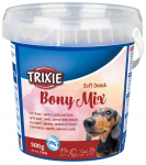Trixie Soft Snack Bony Mix pehmed maiused koertele veiseliha, lambaliha, l&otilde;he ja kanaga, 500 g
