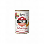 Brit Fresh Beef&Pumpkin konservid t&auml;iskasvanud koertele veiseliha ja k&otilde;rvitsaga, 400 g