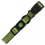 Active Dog Collar Strong L laimiroheline kaelarihm suurtele koertele helkurniidiga, reguleeritav, 2,5x45-68 cm