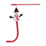 Trixie Xmas Playing Rod Snowman m&auml;nguasi kassidele pulgal lumememme kujul, 31 cm pikk