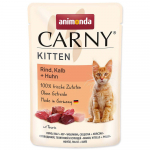 Animonda Carny Kitten veiseliha, vasikaliha ja kanaliha konservid kassipoegadele, 85 g