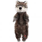 Dog Fantasy Skinneeez Plush Wolf t&auml;idiseta pl&uuml;&uuml;sist m&auml;nguasi koertele, piiksuva, 50 cm