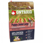 Ontario Puppy and Junior Large Chicken and Potatoes kuivtoit suurtele kutsikatele ja juunioritele kanaga ja kartuliga, 2.25 kg