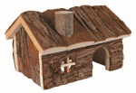 Trixie Natural Living Hendrik House puidust maja degudele, liivahiirtele ja Siiami hamstritele, 20x12x17 cm