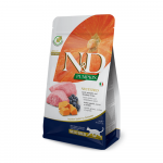 Farmina N&D Cat Grain Free Neutered teralisest toidust steriliseeritud kassidele, lammas, mustikas, k&otilde;rvits, 0.3 kg