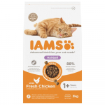 Iams Cat Adult Hairball Chicken kuivtoit t&auml;iskasvanud kassidele karvapallide vastu, 3 kg