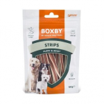 Boxby Strips For Dogs t&auml;iends&ouml;&ouml;t t&auml;iskasvanud koertele ja kutsikatele kanaliha ja kalaga, 100 g