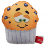 Dog Fantasy Toy Muffin lateksist m&auml;nguasi koertele vilega, 10 cm