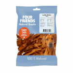 FourFriends Natural Snacks Lamb Sticks maius koertele, kuivatatud lamba nahk, 150 g