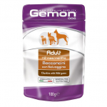 Gemon Dog Pouches Chunkies Adult With Wild Game konservid t&auml;iskasvanud koertele metslooma lihaga, 100 g