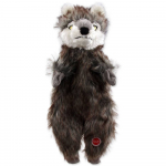 Dog Fantasy Skinneeez plush wolf t&auml;idiseta pl&uuml;&uuml;sist m&auml;nguasi koertele, 34 cm