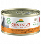 Almo Nature HFC Natural kana ja tuunikala konservid t&auml;iskasvanud kassidele, 70 g