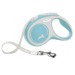 Flexi New COMFORT Tape Leash XS 3m koerarihm, helesinine