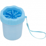 Trixie Paw Cleaner silikoon/PP k&auml;papesur koertele, S&ndash;M suurus, sinine