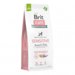 Brit Care Sustainable Sensitive Insect & Fish teraviljavaba kuivtoit tundlikele koertele, putukate ja kalaga, 12 kg
