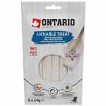 Ontario Lickable Treats Tuunikala ja tursaga kreemjas maius kassidele, 5 x 14 g