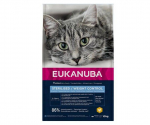 Eukanuba Adult STERILISED / WEIGHT CONTROL Chicken kuivtoit steriliseeritud kassidele kehakaalu kontrolliks, 10 kg