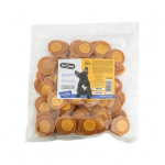 Hau & Miau Rabbit Slices With Cheese Flavor t&auml;iends&ouml;&ouml;t t&auml;iskasvanud koertele, k&uuml;&uuml;likuliha viilud juustu maitsega, 500 g