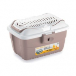 StefanPlast MINI Gulliver transpordipuur v&auml;ikestele lindudele v&otilde;i n&auml;rilistele, puuderroosa/valge, 40x30x24 cm