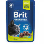 Brit Premium Cat Pouch Lamb For Sterilised konservid kassidele, 100 g