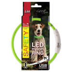Dog Fantasy LED Nailon Roheline 45cm LED-iga koerarihm