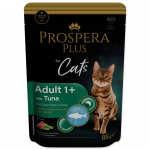 Prospera Plus Pouch Adult 1+, Tuunikala, Herned m&auml;rgtoit t&auml;iskasvanud kassidele tuunikala ja herneste, 85 g