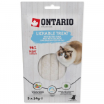 Ontario Lickable Treats Tuunikala ja l&otilde;hega kreemjas maius t&auml;iskasvanud kassidele ja kassipoegadele alates 3 elukuust, 5 x 14 g