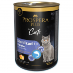 Prospera Plus m&auml;rgtoit kassidele, lihapasteet steriliseeritud kassidele 1+, l&otilde;he ja valge kala, 395g