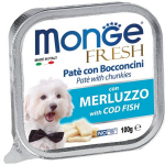 Monge Fresh Cod Fish pasteet t&uuml;kkidena k&otilde;ikidele koerat&otilde;ugudele, 100 g