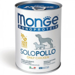 Monge Monoproteinic Pate 100% Kana m&auml;rgtoit igat t&otilde;ugu koertele &uuml;he valgu allikaga, 400 g