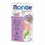 Monge Supreme Tuunikala Meriluuga ja Roheliste Hernestega Sterilised m&auml;rgtoit steriliseeritud kassidele, 80 g